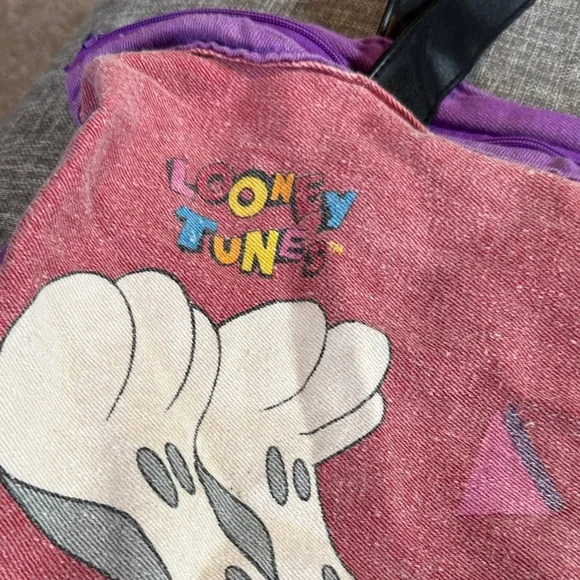 Vintage Looney Tunes Pink and Purple Bag - Picture 4 of 10